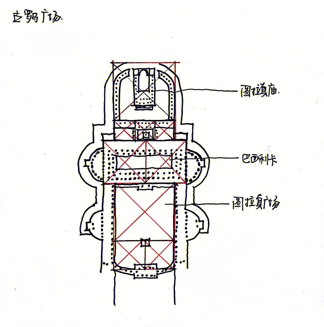 day21古罗马广场平面图万神庙立面图帆拱