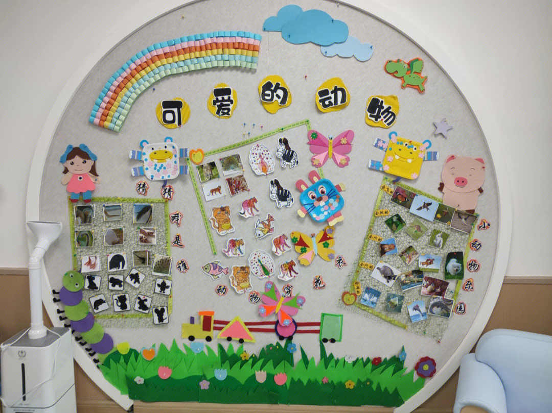 动物王国主题墙幼儿园图片