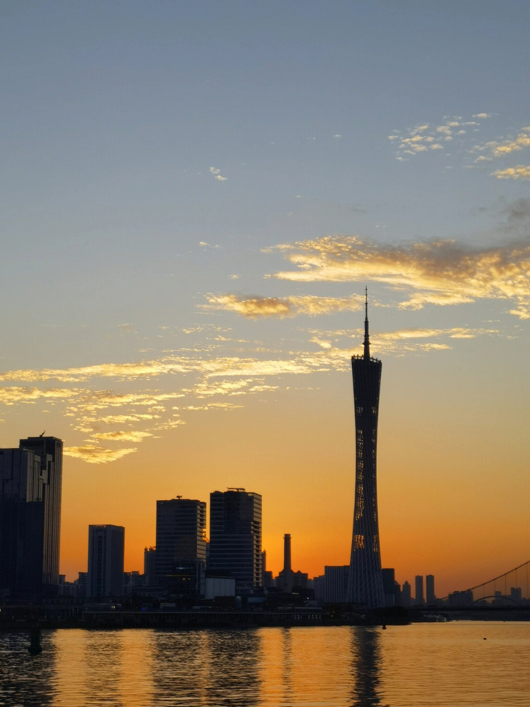 今日广州的绝美晚霞