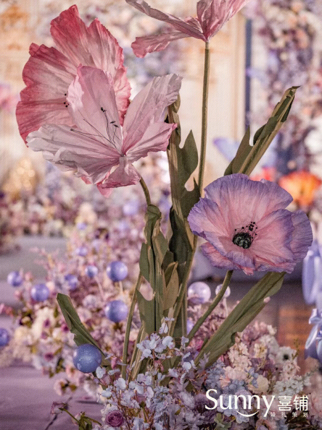 以桃花为主题的婚礼图片