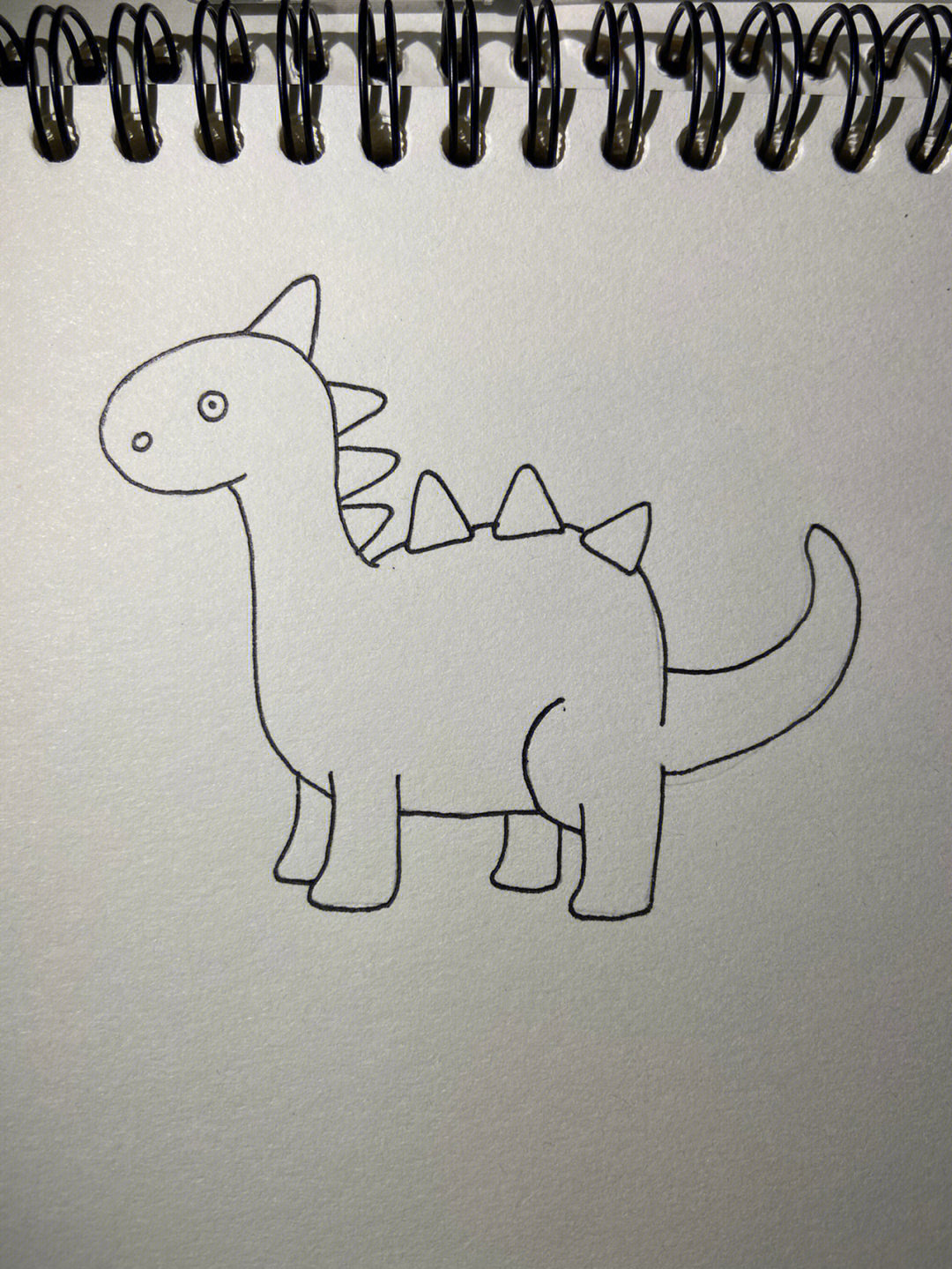 恐龙简易画法图片