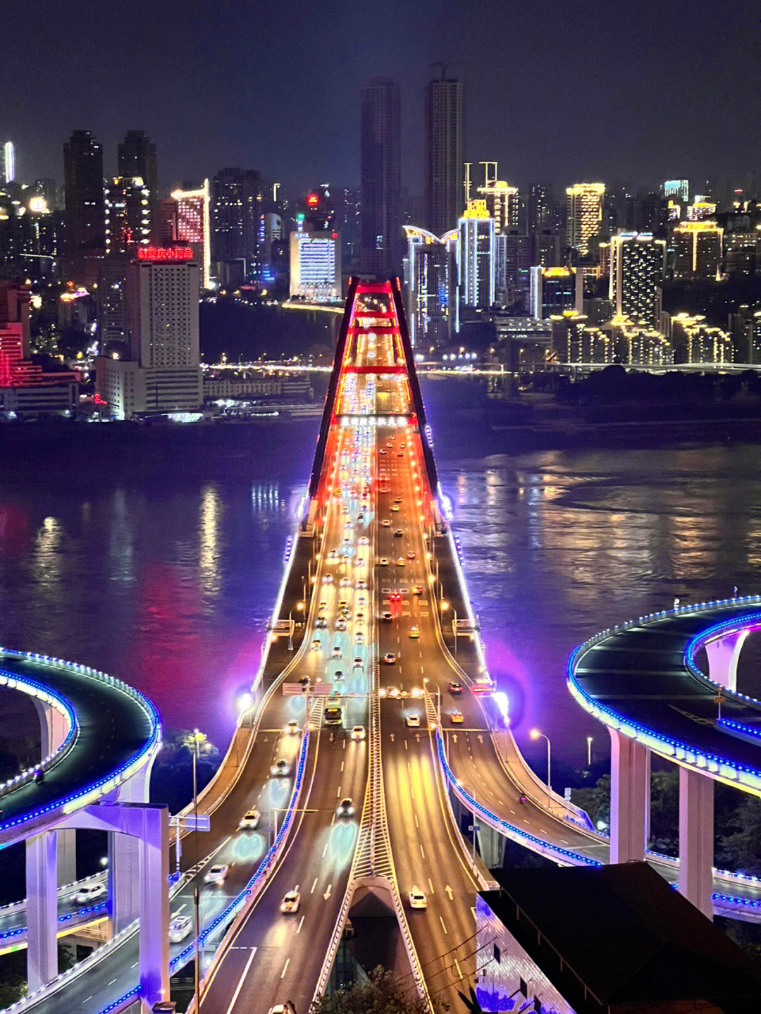 重庆苏家坝立交桥夜景图片