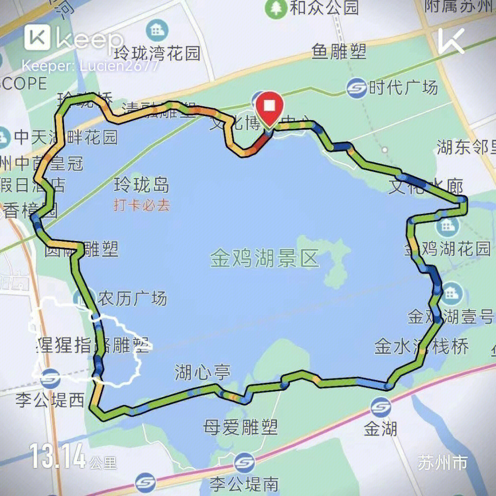 金鸡湖马拉松2021路线图片