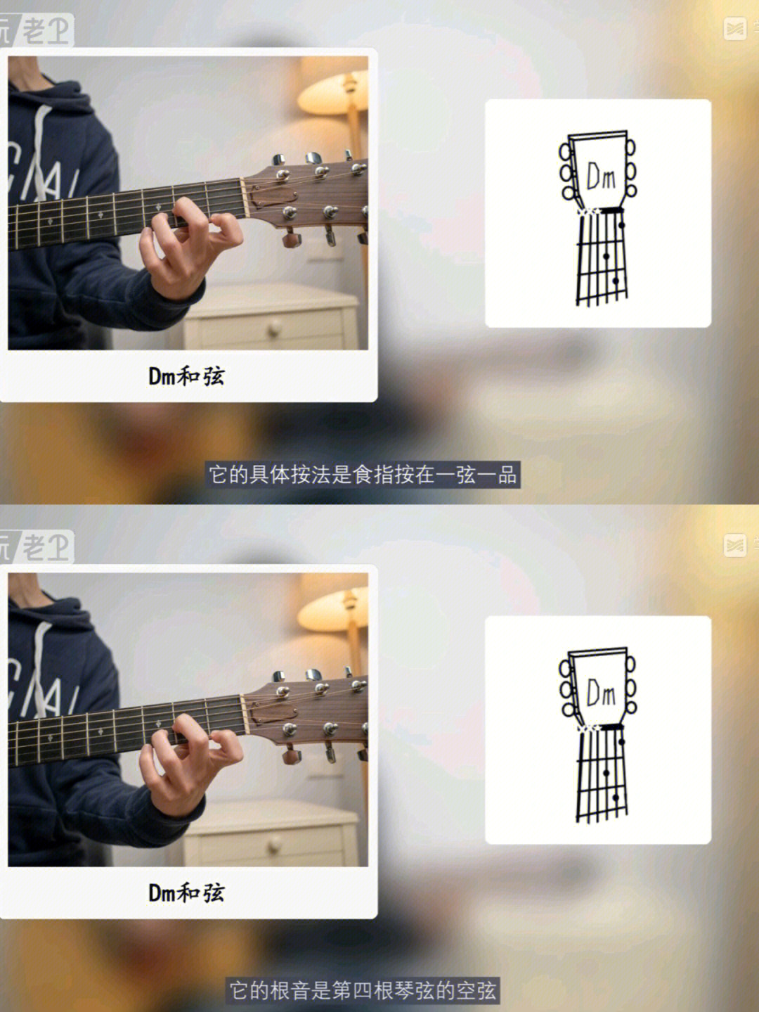 吉他Fm和弦怎么按图片