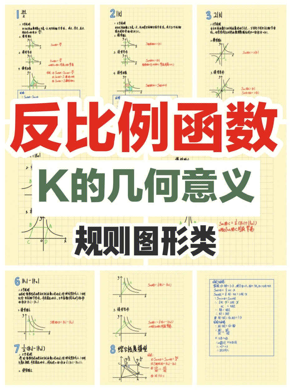 反比例函数k的几何意义规则图形类