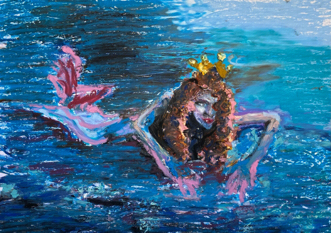 塞壬海妖油画图片