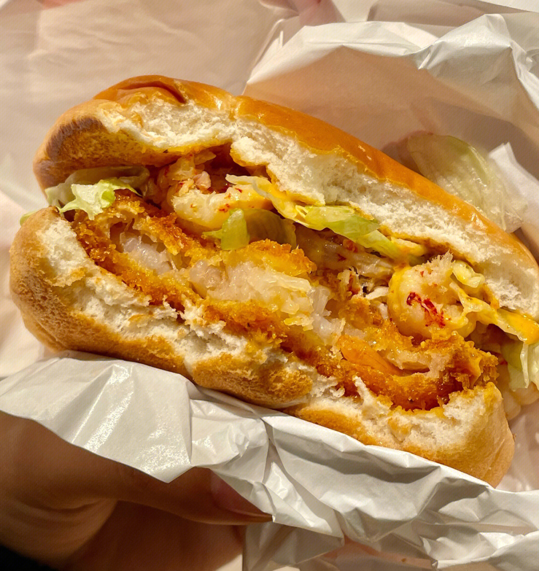 麦当劳虾虾堡图片