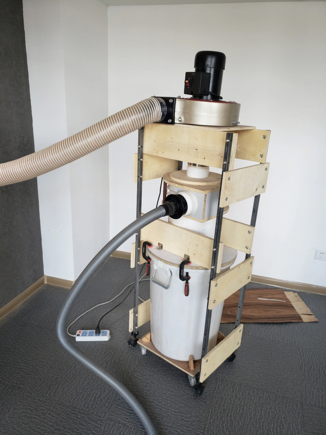 自制简易木工集尘器图片