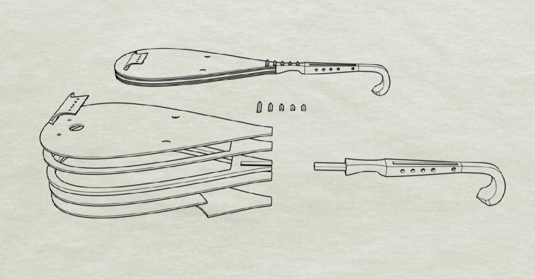 琵琶制作图纸尺寸图片图片