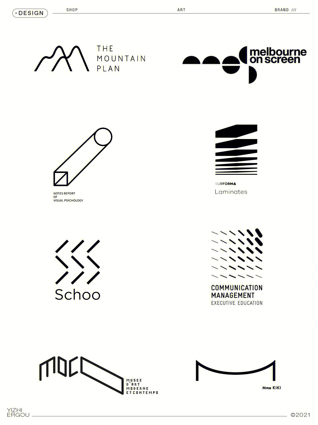 logo设计丨点线面的极简组合