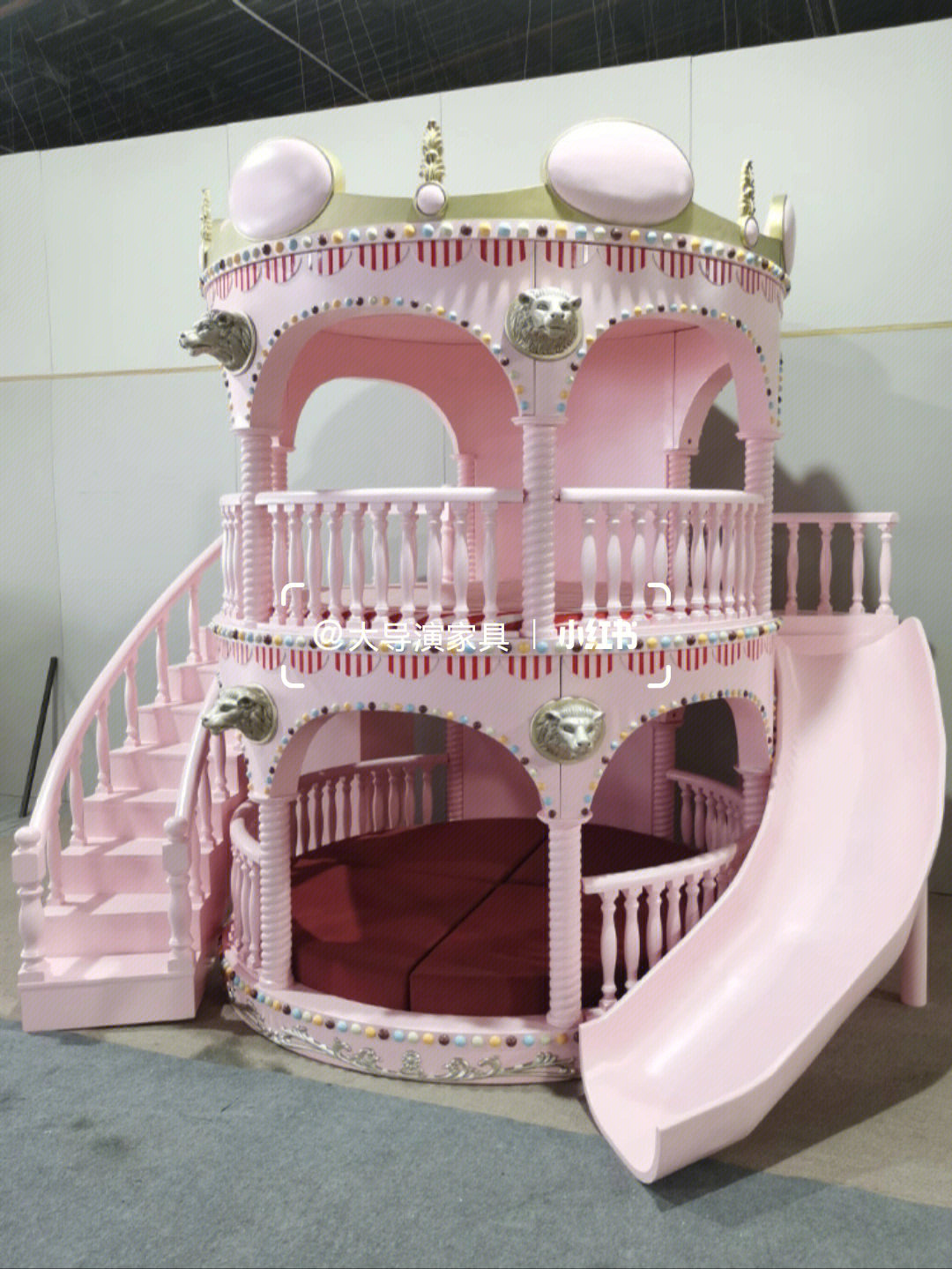 公主城堡床三层 豪华图片