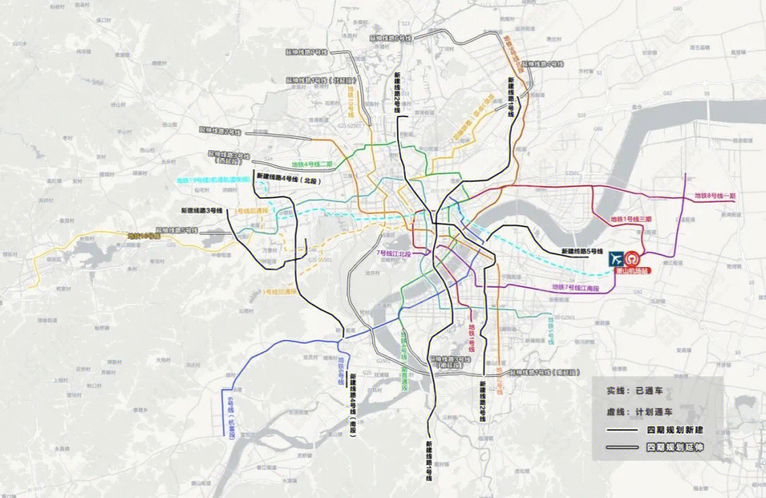 萧山四期地铁规划图图片