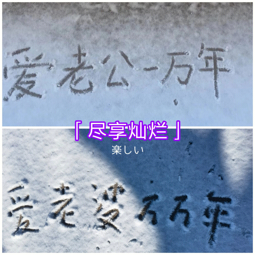 雪地上写我爱你图片图片