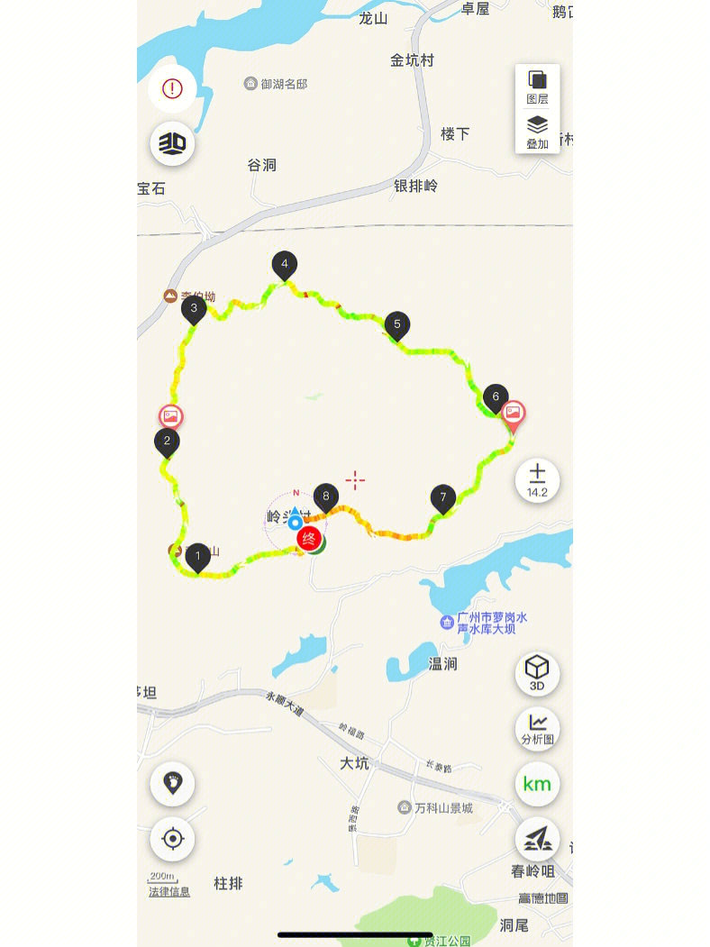 广州火龙线徒步路线图图片