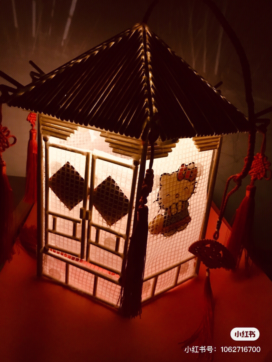 一次性筷子手工灯笼制作过程