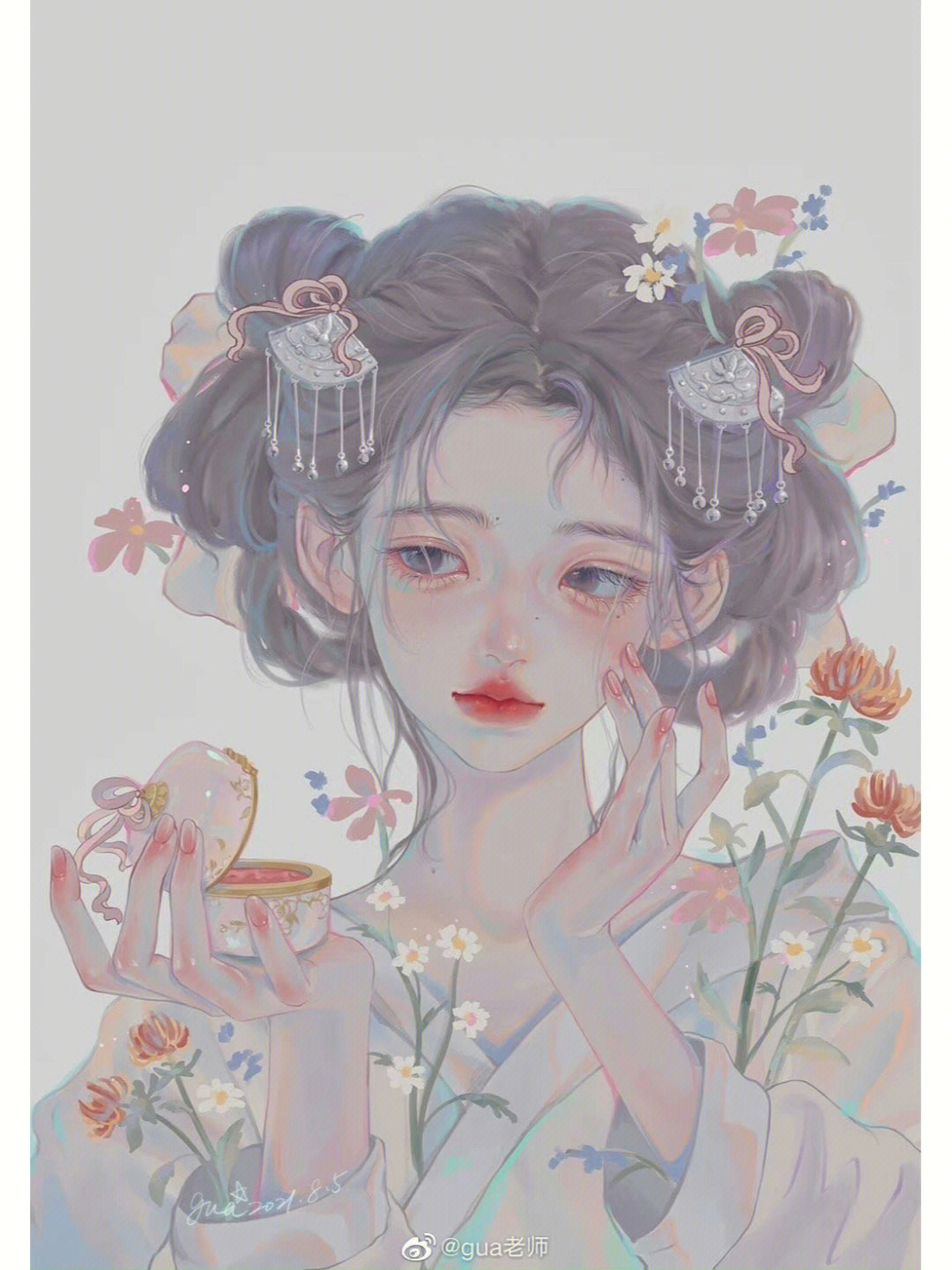 插画分享画师gua老师