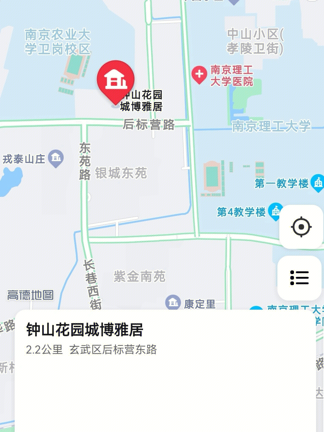 南京农业大学地图高清图片