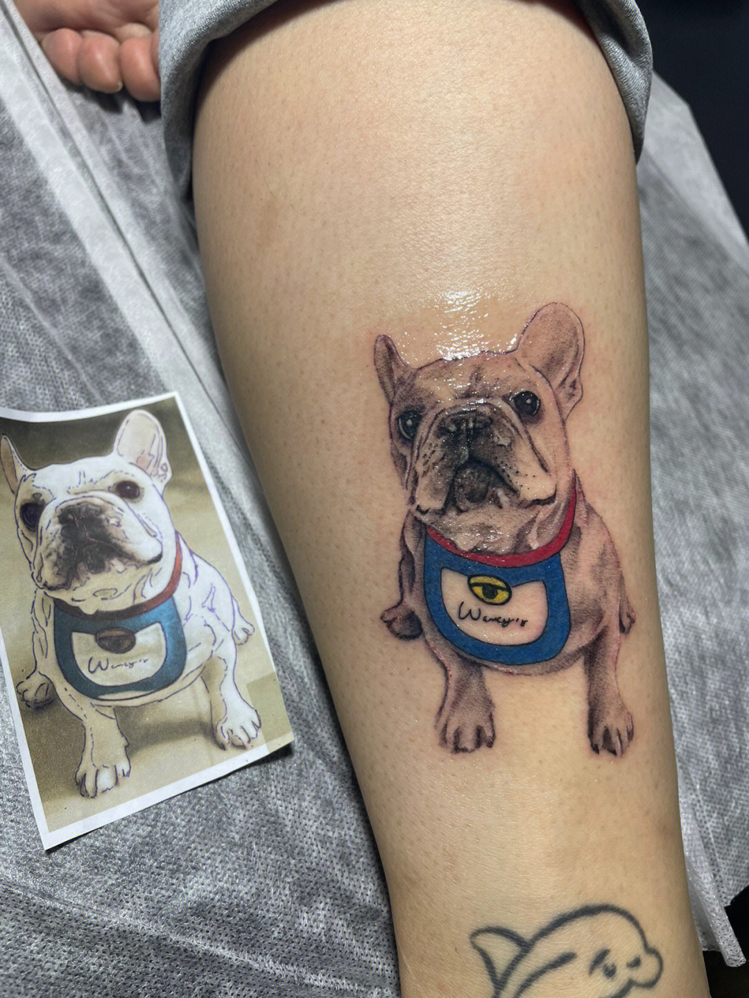 谁能拒绝这么可爱的小狗纹身