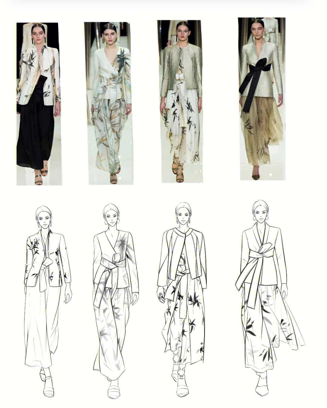 中国元素服装设计手稿图片