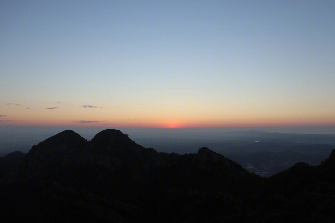 原片 这样的画面应该不需要修饰4am#日出#大黑山云海日出