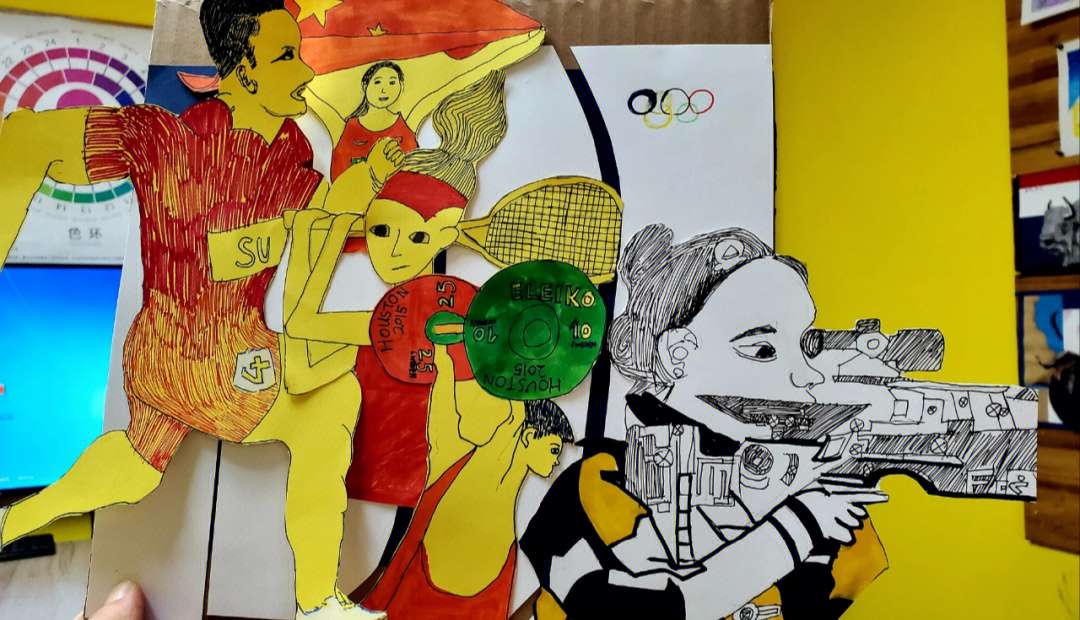 二年级奥运会绘画图片