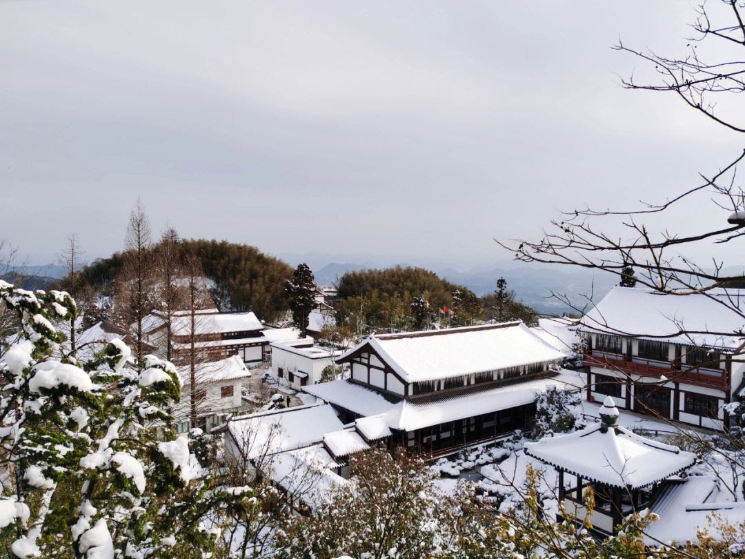 周末径山看雪