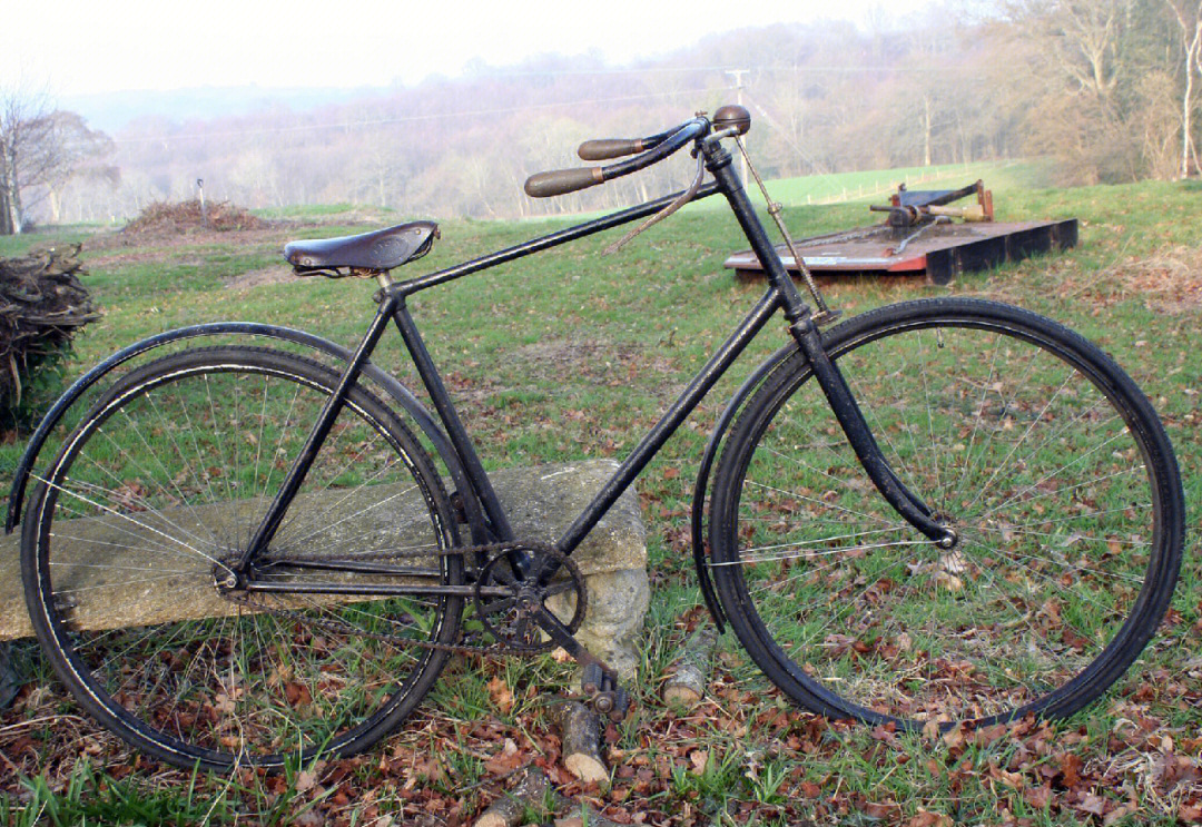 欧洲古董自行车图片
