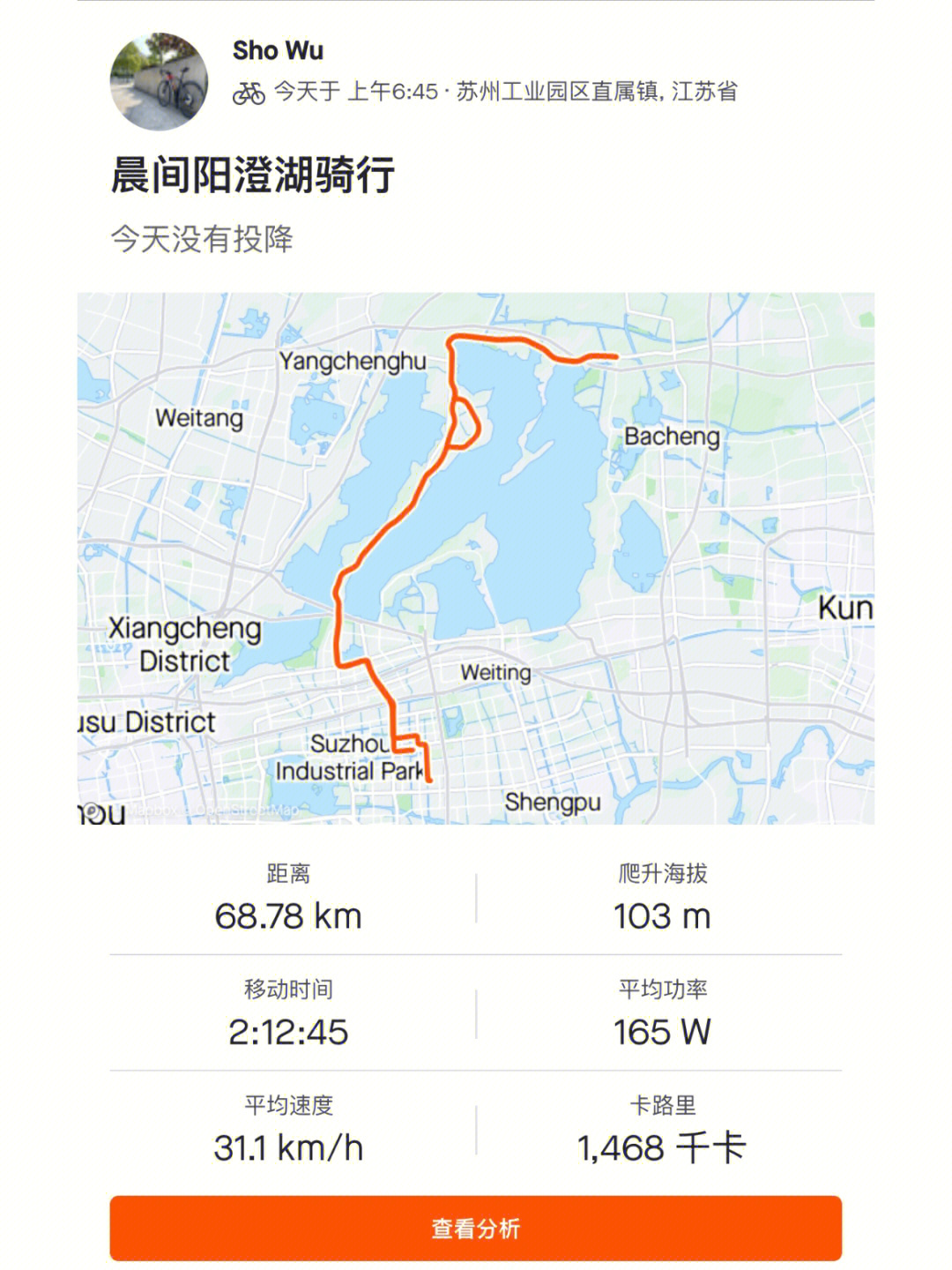 阳澄湖自行车环岛路线图片