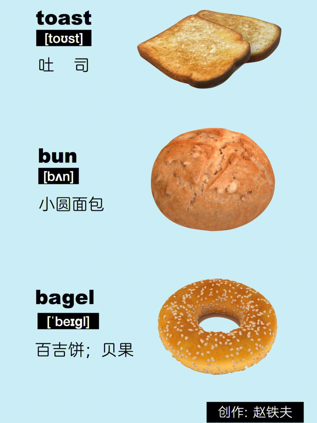 面包英语怎么读图片