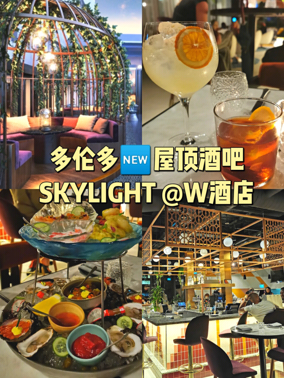 首评60skylight多伦多w酒店屋顶酒吧