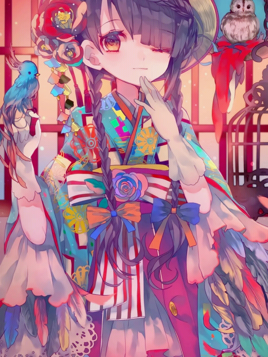 插画壁纸二次元少女