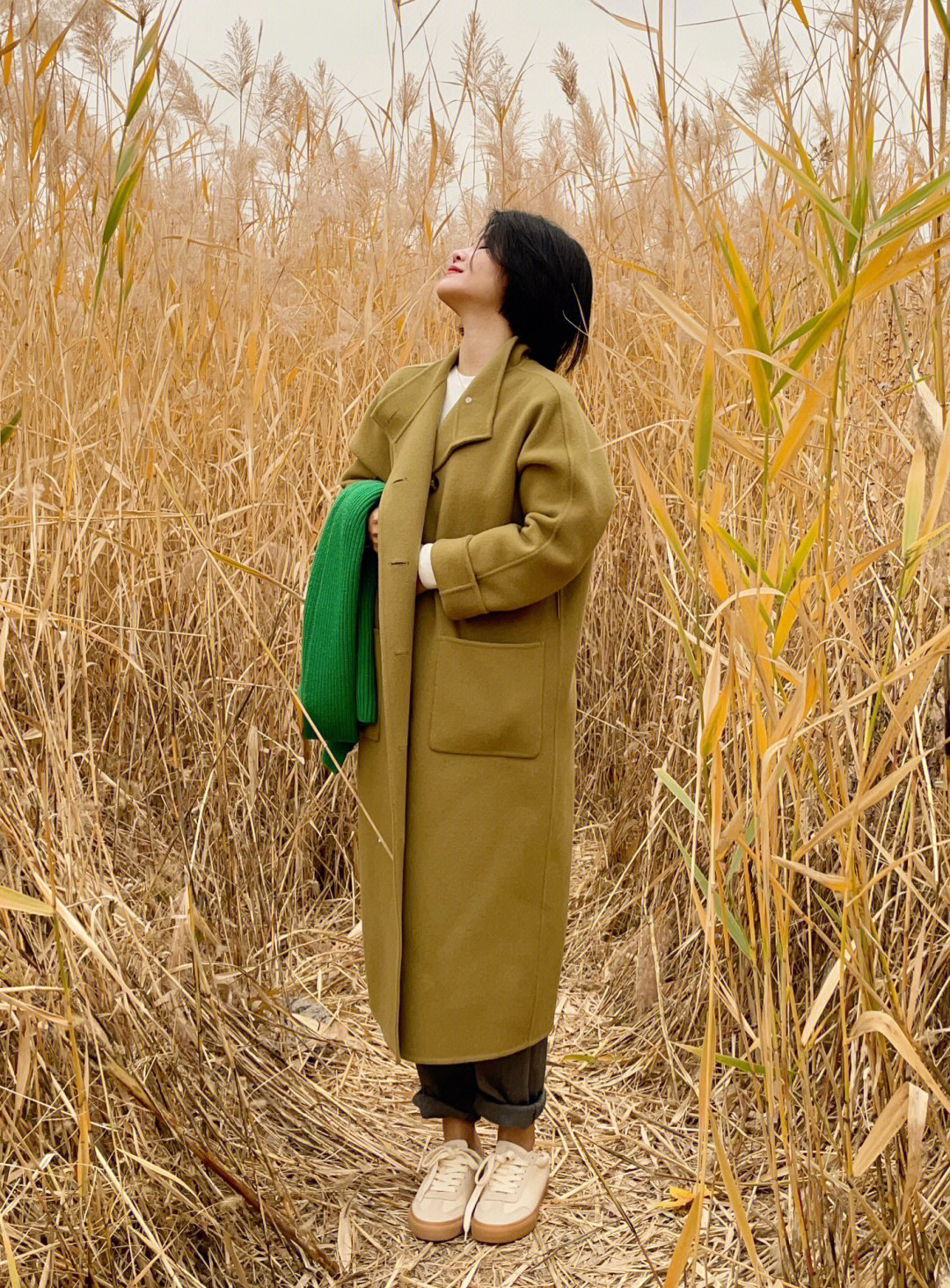北京一年最美的秋天秋香黄大衣