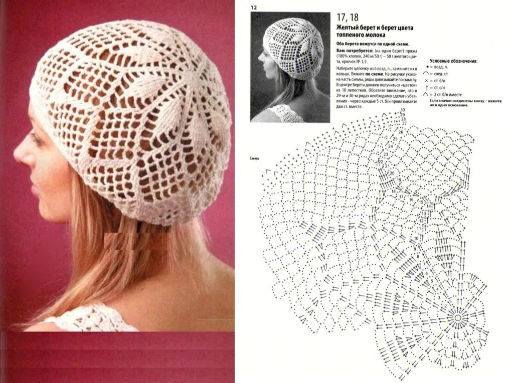 棒针女式帽子的织法图片