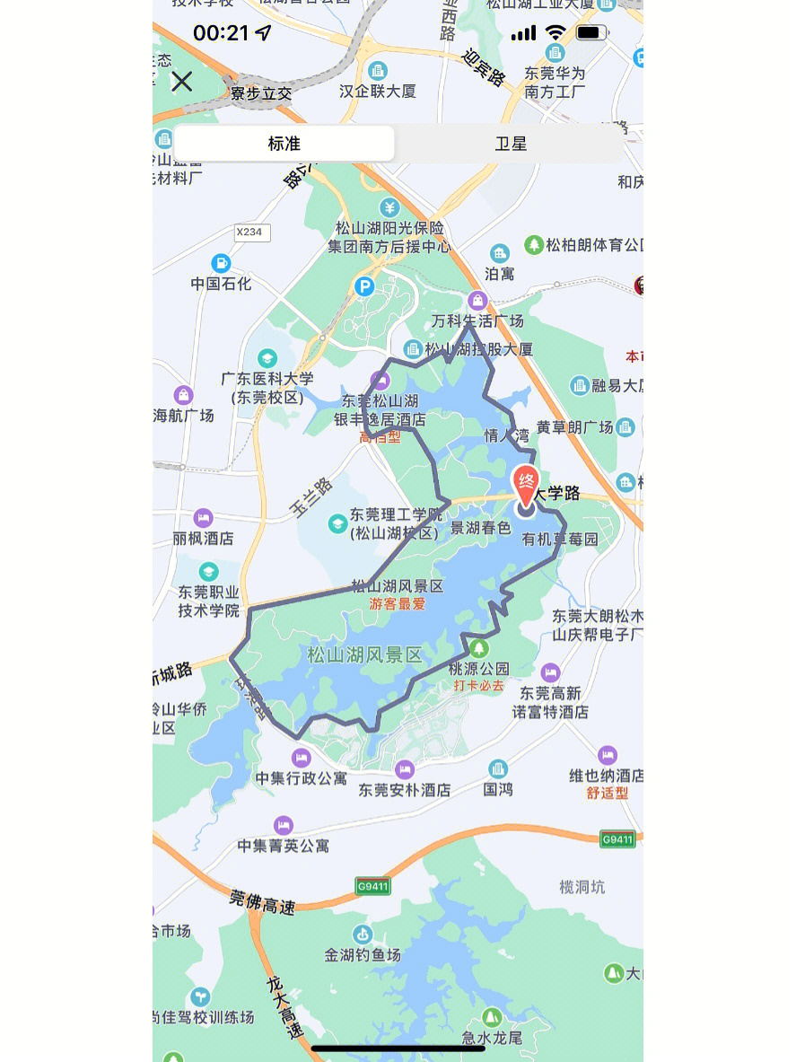 松山湖高清地图图片