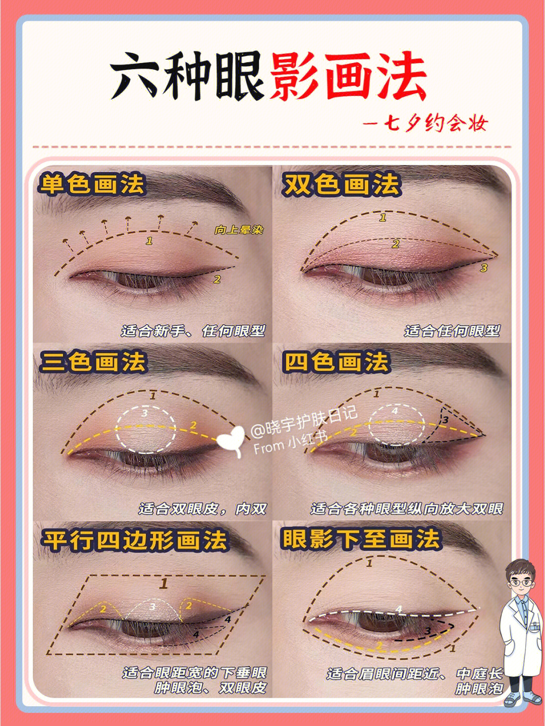 七夕约会心动妆60六种超详细的眼影画法