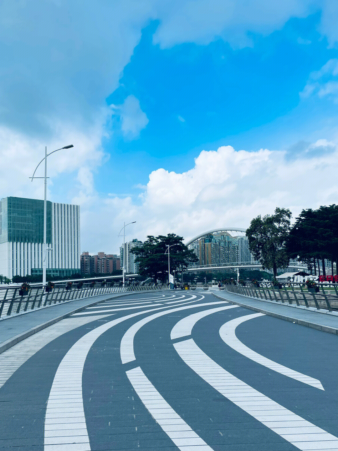 广州二沙岛人行天桥图片