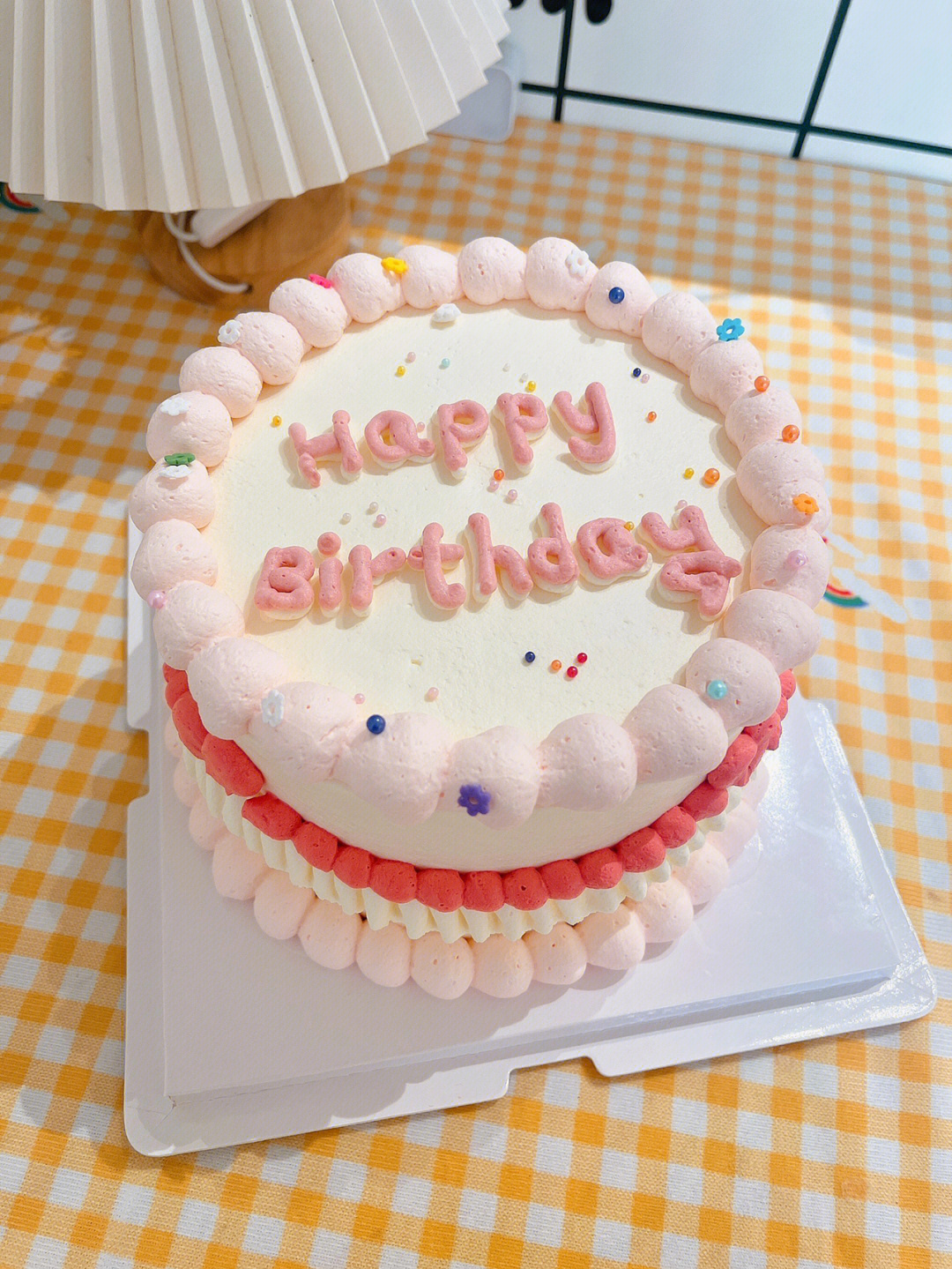 生日蛋糕6寸简单图片