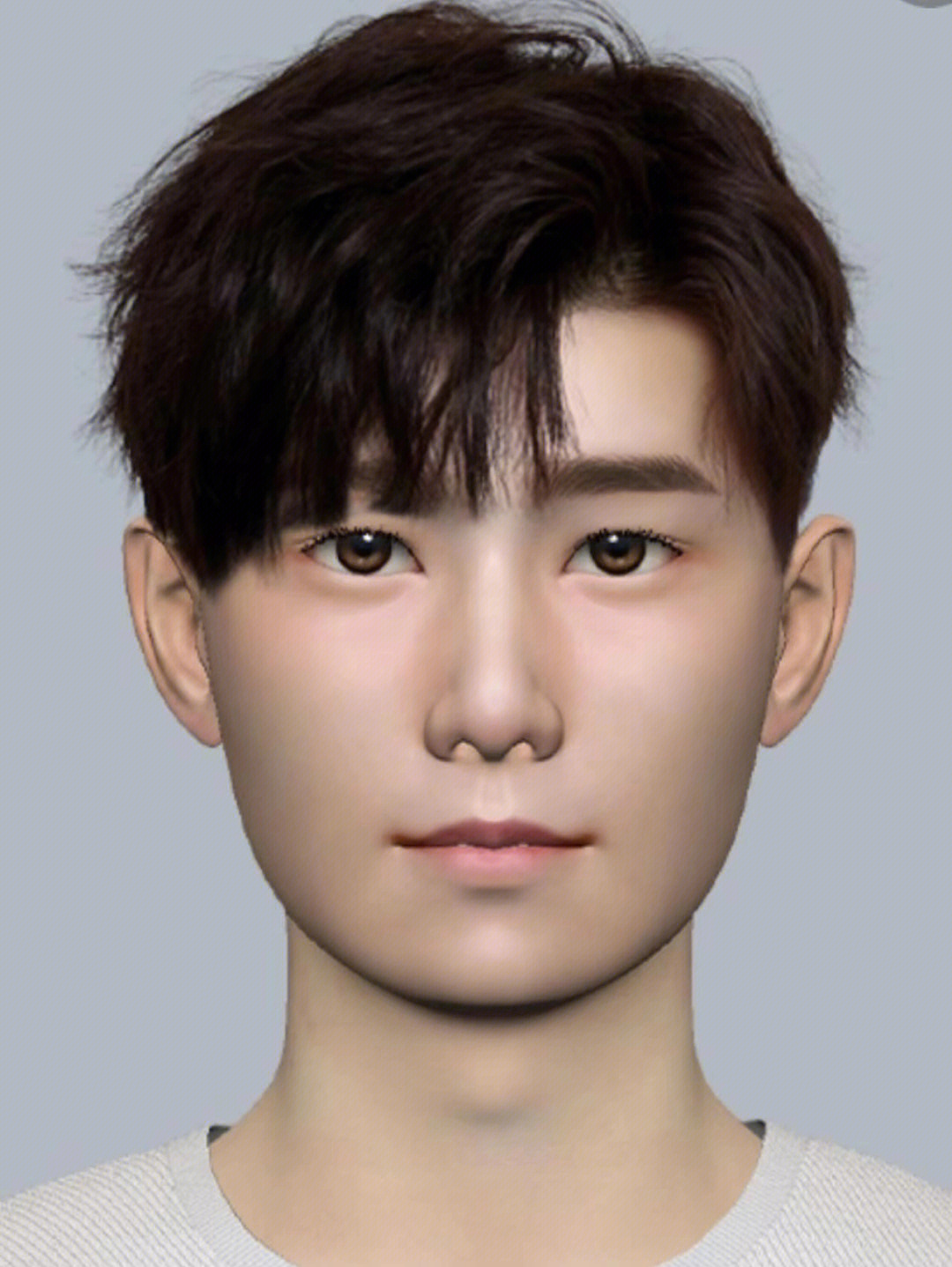 男士发型方脸图片