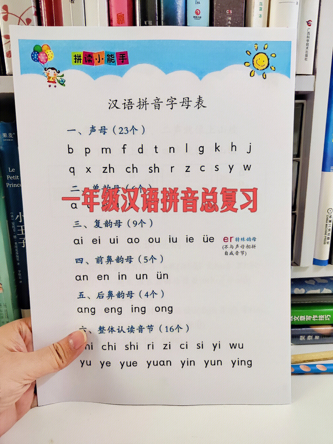 一年级语文上册汉语拼音总复习人手必备