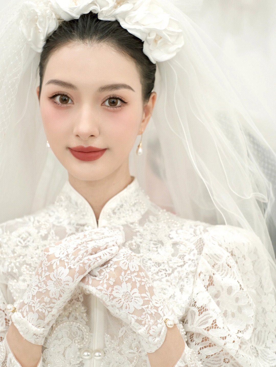 60法式复古新娘造型成都时尚新娘跟妆