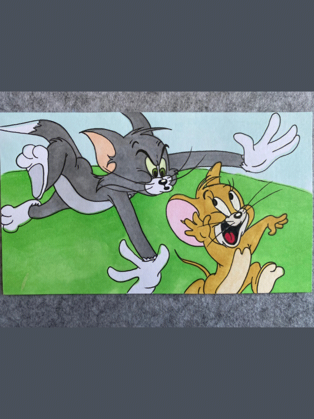 卡通画猫和老鼠汤姆杰瑞