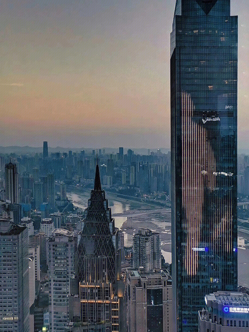 解放碑高楼们的重庆视角重庆的角度