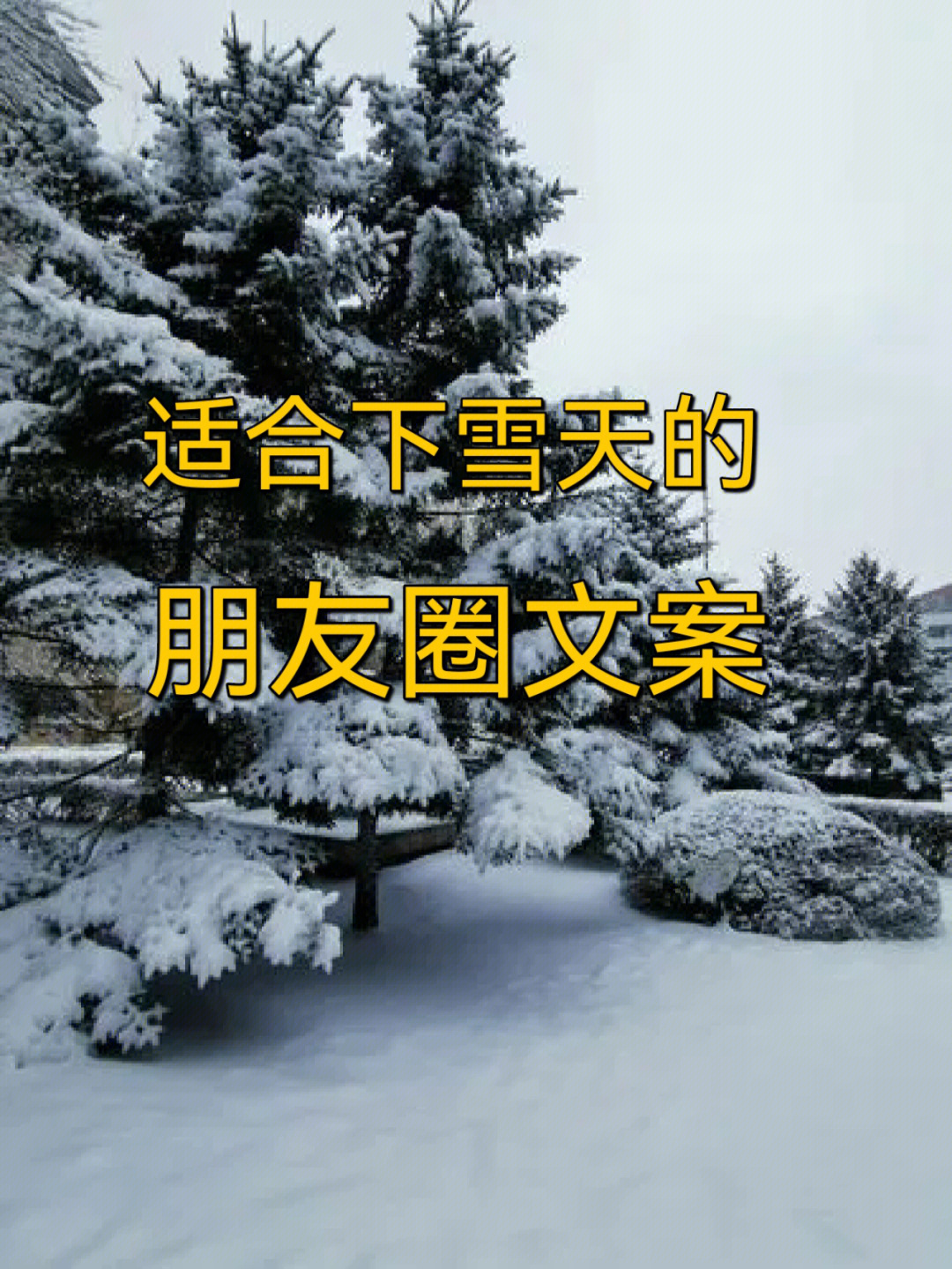 适合下雪天的朋友圈文案