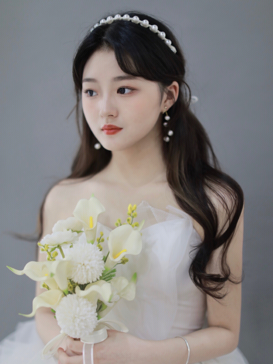 韩国传统婚礼新娘妆图片