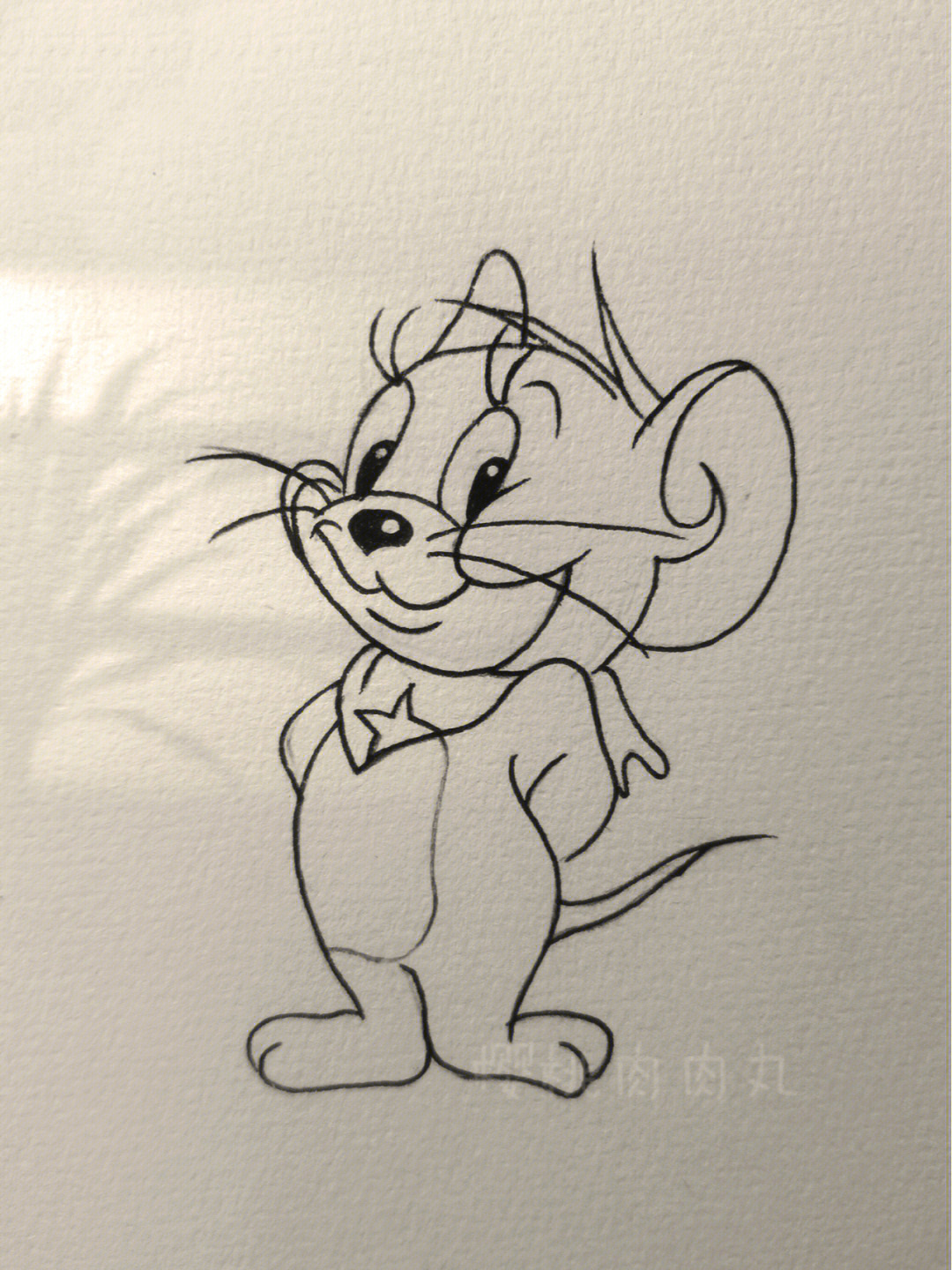 杰瑞鼠简笔画 简单图片