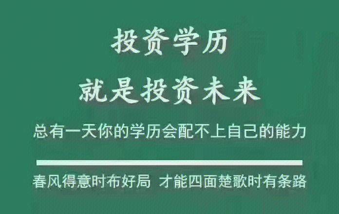 投资自己是最有效一种方式未来能力文凭