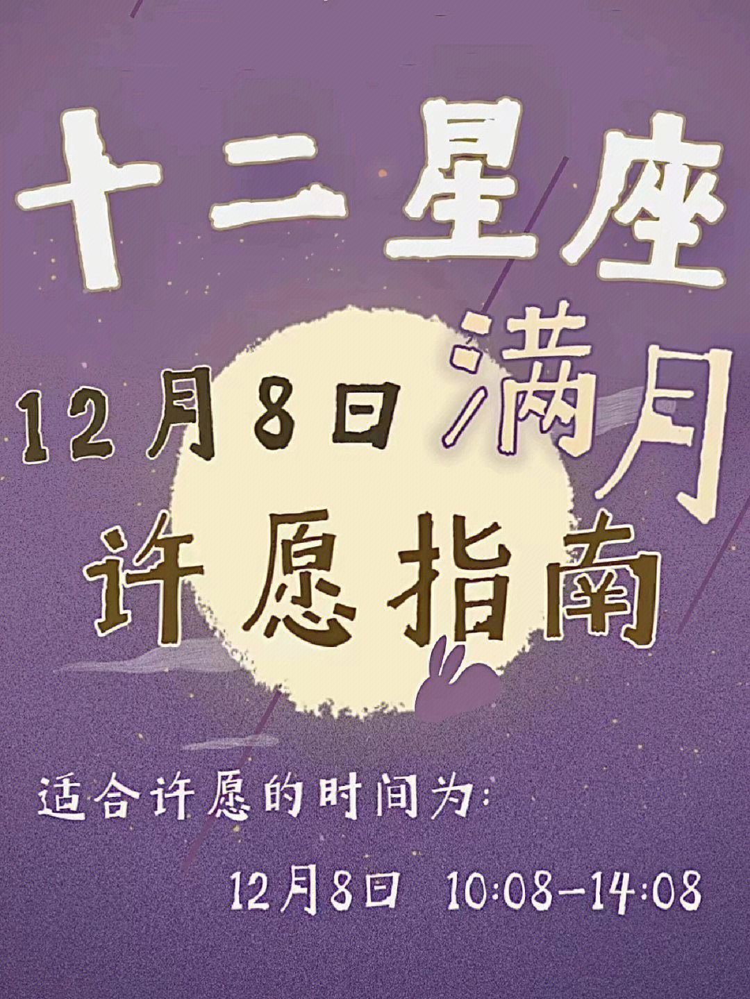 十二星座12月满月许愿指南