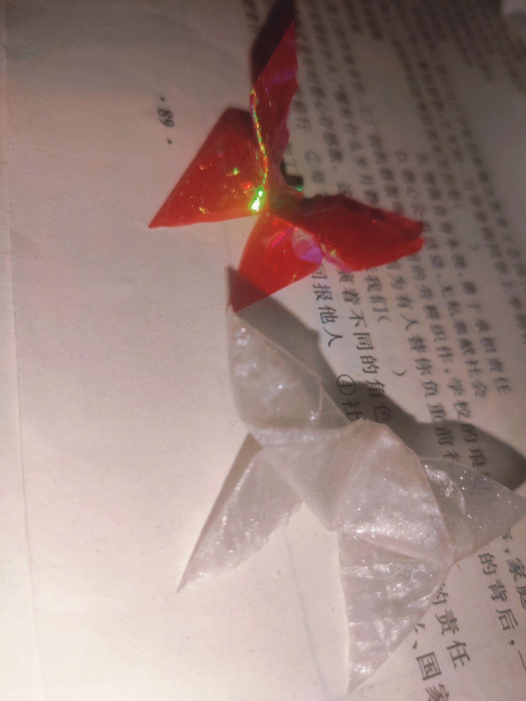 千纸鹤糖纸怎么折花图片
