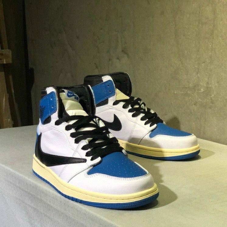 airjordan1lowaj1高帮白蓝闪电倒钩