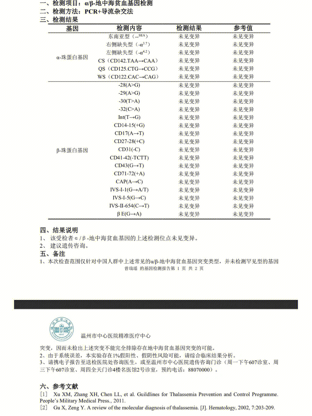 sma耳聋地贫基因检测顺利通过